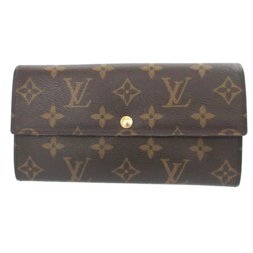 Louis Vuitton Monogram Portefeuille Sarah Bi fold Long Wallet